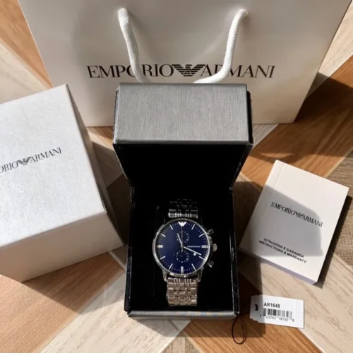 Armani AR1648 Men's Quartz Chronograph Watch 42mm SKU ARMANI0194