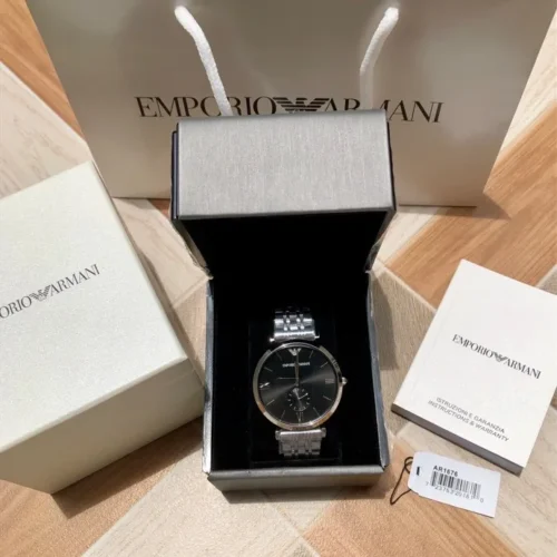 Armani AR1676 Men's Quartz Watch 40mm Stainless Steel Bracelet SKU ARMANI0195