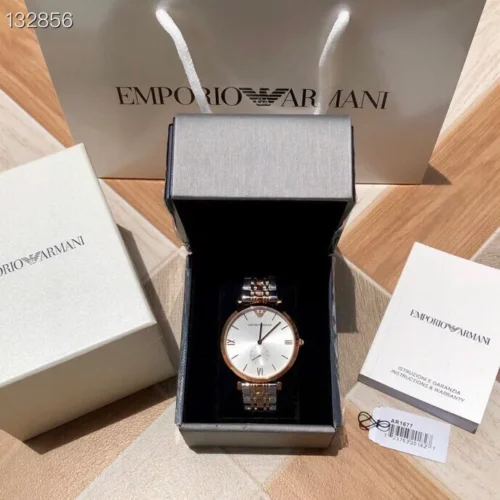 Armani AR1677 Men's Quartz Watch 40mm Stainless Steel Bracelet SKU ARMANI0196