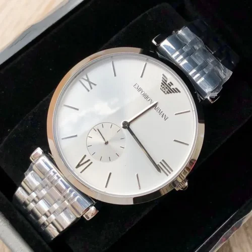 Armani AR1819 Men's Quartz Watch 40mm Stainless Steel Bracelet SKU ARMANI0197