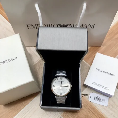 Armani AR1819 Men's Quartz Watch 40mm Stainless Steel Bracelet SKU ARMANI0197