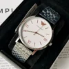 Armani AR80014 Men's Slim Case Quartz Watch 42mm Stainless Steel Bracelet