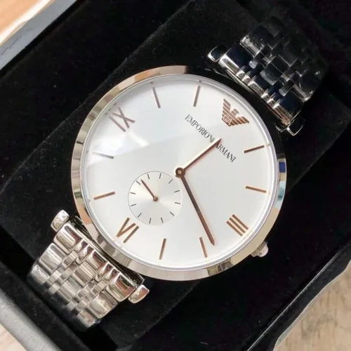 Armani AR90004 Men's Quartz Watch 40mm Stainless Steel Bracelet SKU ARMANI0201