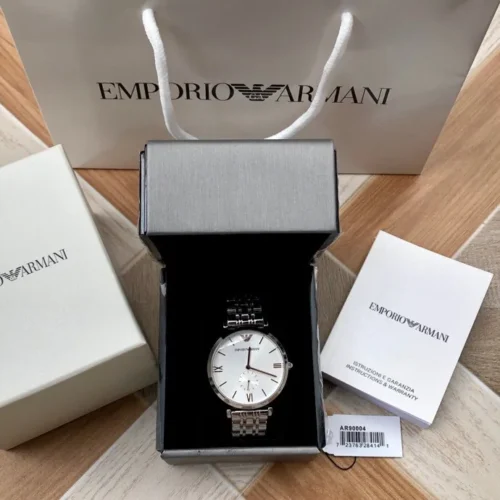 Armani AR90004 Men's Quartz Watch 40mm Stainless Steel Bracelet SKU ARMANI0201