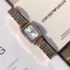 Armani AR11406 Women's Diamond-Set Quartz Watch 26mm Square Case