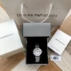 Armani AR1908 Women's Diamond-Set Quartz Watch 32mm Stainless Steel Bracelet