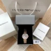 Armani AR1909 Women's Diamond-Set Quartz Watch 32mm Stainless Steel Bracelet
