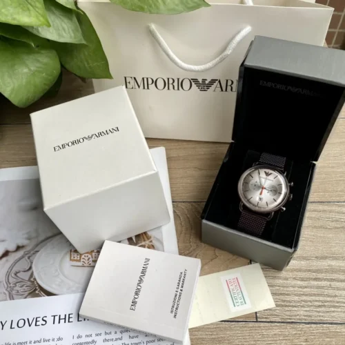 Armani Watch 43mm Chronograph SKU ARMANI0217