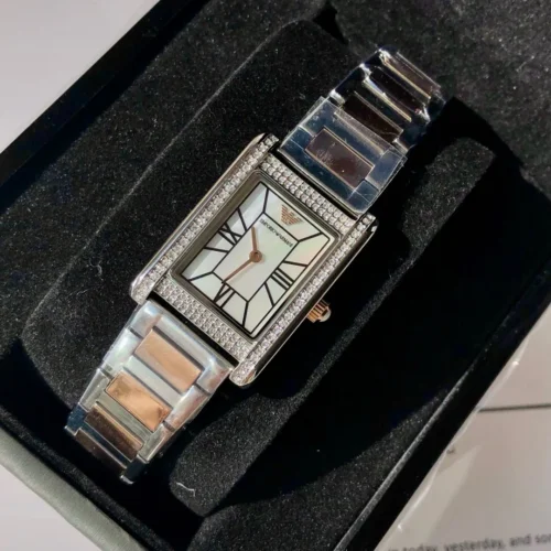 Armani AR11626 Women's Square Case Quartz Watch