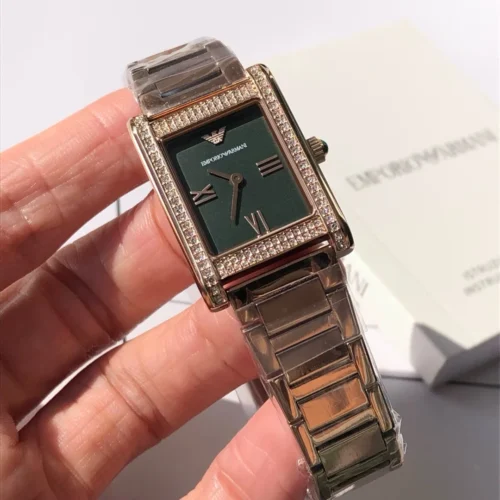 Armani AR11641 Women's Square Case Quartz Watch