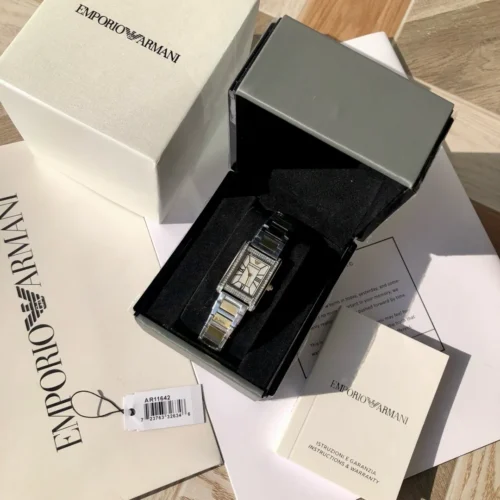 Armani AR11642 Women's Square Case Quartz Watch