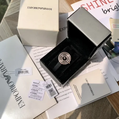Armani AR11493 Women's Diamond-Set Watch 30mm