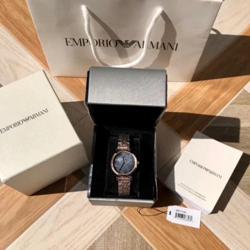 Armani AR11145 Women's Mother-of-Pearl Dial Quartz Watch 32mm Stainless Steel Bracelet