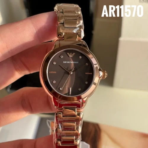 Armani AR11570 Women's Rose Gold-Tone Watch