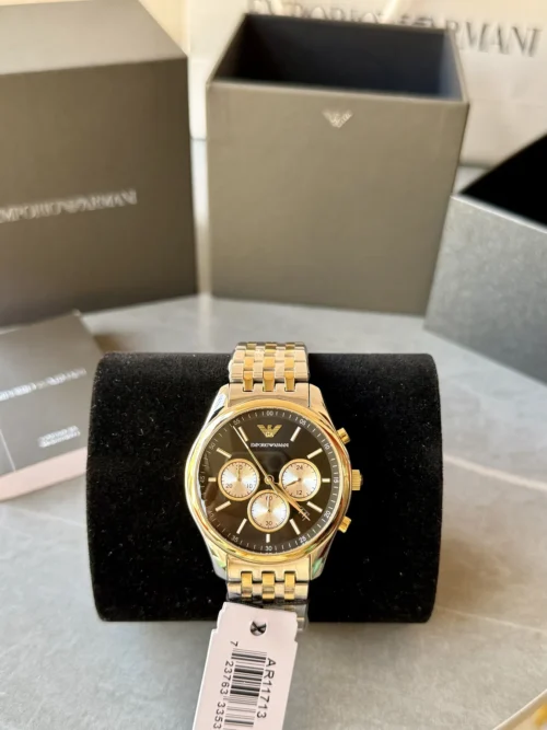 Armani AR11713 Men's Black Dial Quartz Watch 41mm