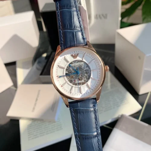 Armani AR1947 Men's Skeleton Automatic Watch 43mm