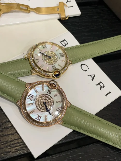 Cartier Ballon Bleu Diamond-Set Watch 36mm SKU CARTIER0009