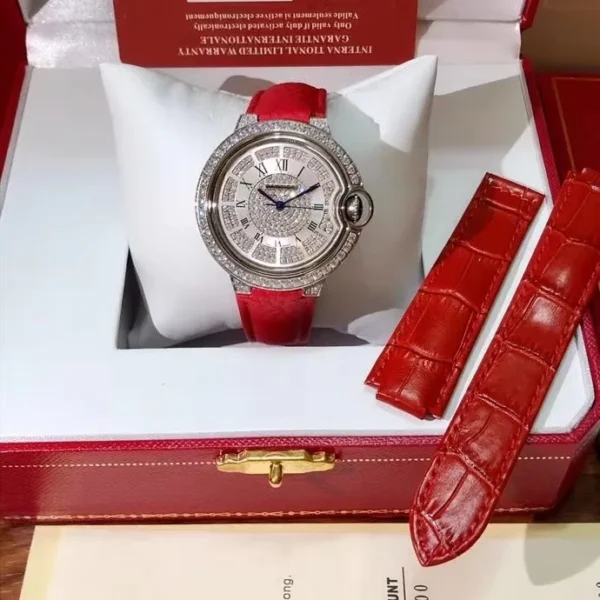CARTIER0012-01 Cartier Ballon Bleu Diamond-Set Watch