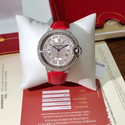 Cartier Ballon Bleu Diamond-Set Watch