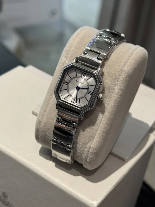 Cartier Square Case Watch Stainless Steel Bracelet