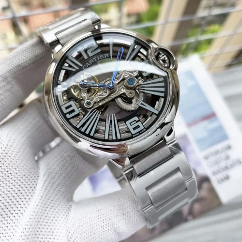 Cartier Ballon Bleu Men's Automatic Watch Leather Strap
