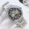 Cartier Men's Automatic Watch Leather Strap