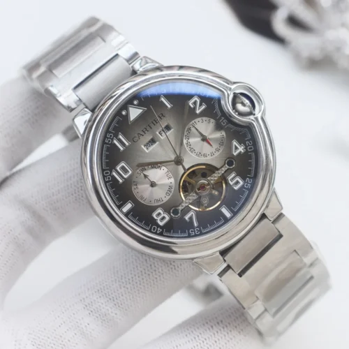 Cartier Men's Automatic Watch Leather Strap