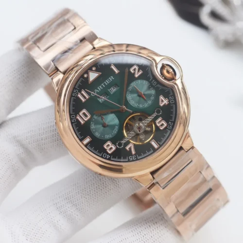 Cartier Men's Automatic Watch Leather Strap