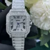 Cartier Santos Diamond-Set Automatic Watch