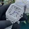 Cartier Santos Diamond-Set Automatic Watch