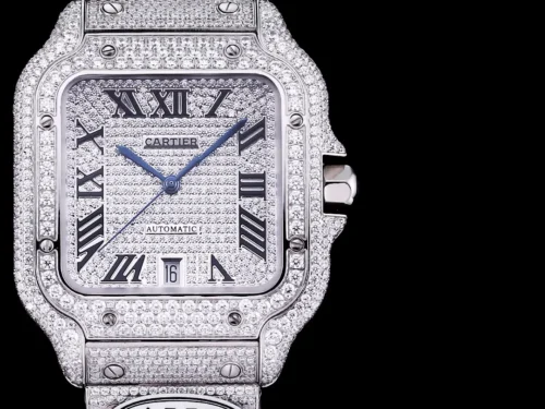 Cartier Santos Diamond-Set Watch SKU CARTIER0031