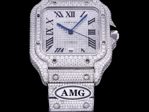 Cartier Santos Diamond-Set Watch SKU CARTIER0031