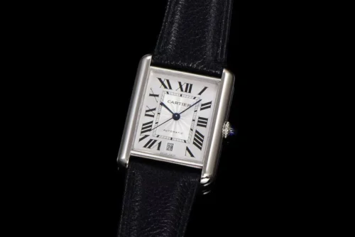 Cartier Tank Automatic Watch Leather Strap