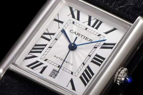 Cartier Tank Automatic Watch Leather Strap