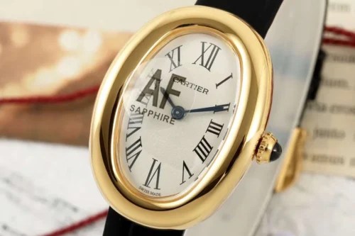 Cartier Baignoire Diamond-Set Watch Oval Case