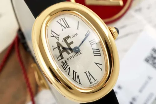 Cartier Baignoire Diamond-Set Watch Oval Case