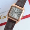 Cartier Santos Manual-Wind Watch Leather Strap