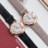 Cartier Ballon Blanc Rose Gold-Tone Watch Leather Strap SKU CARTIER0067