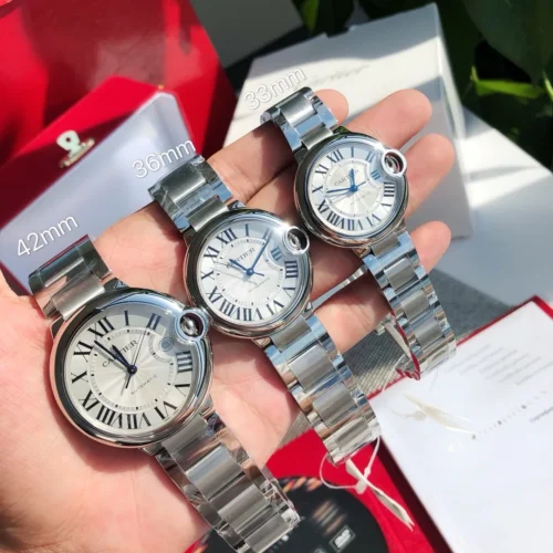 Cartier Ballon Bleu Watch 33mm Stainless Steel Bracelet SKU CARTIER0069