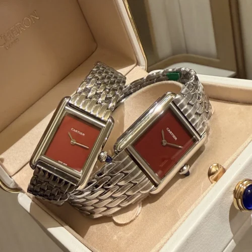 Cartier Tank Watch Leather Strap