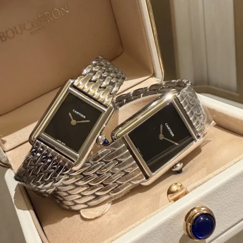 Cartier Tank Watch Leather Strap
