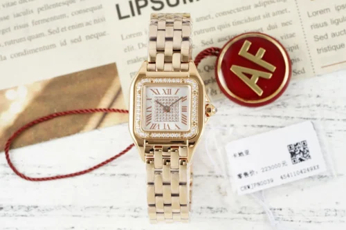 Cartier Panthère Roman Numeral Dial Quartz Watch 30mm