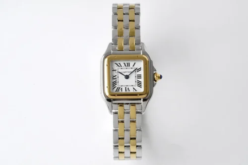 Cartier Panthère White Dial Watch 30mm Square Case
