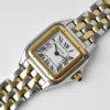 Cartier Panthère White Dial Watch 30mm Square Case