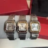 Cartier Santos Women's Square Case Quartz Watch 34mm