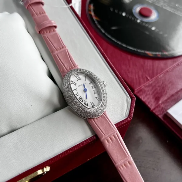 CARTIER0209-01 Cartier Baignoire Diamond-Set Watch 24.6mm SKU CARTIER0209