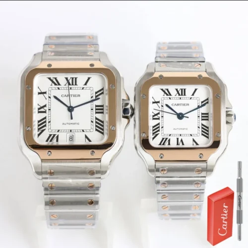Cartier Santos Watch Leather Strap SKU CARTIER0221