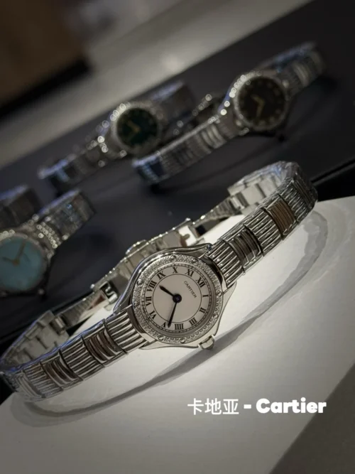 Cartier Panthère 11711 Diamond-Set Quartz Watch Vintage Style