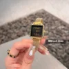 Coach Cass Women's Square Case Quartz Watch 22mm Leather Strap