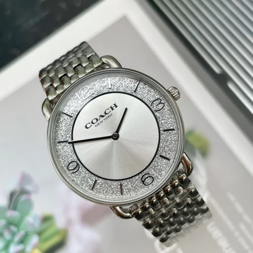 Coach Elliot 14504373 Women's Diamond-Set Quartz Watch 36mm Stainless Steel Bracelet SKU COACH0005